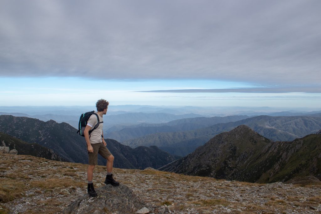 Looking out to the view from Main Range Track